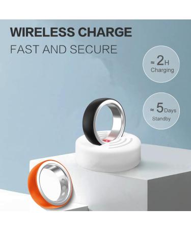 Smart Ring Health Fitness Tracker for Women & Men Continuously Records Sleep Quality Heart Rate Temperature Blood Oxygen and Pedometer Gift 10 Black - Buy Online on GoSupps.com