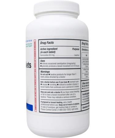 Major Senna Tablets 8.6 mg Natural Vegetable Laxative Ingredient Compare to Senokot 1000 Tablets - Buy Online on GoSupps.com