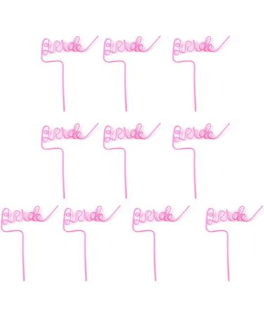 Bride-to-Be Straw Summer Beach Pool Wedding Engagement Bridal Shower Bachelorette Party Birthday Party Decoration Gift Clear Plastic Straws Bulk - Buy Online on GoSupps.com