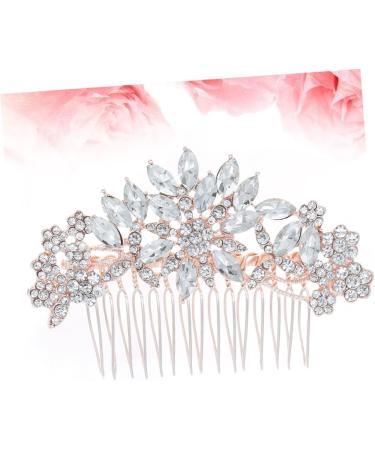 Angoily 1pc Hair Combs Hair Accessory for Women Rhinestone Headpiece Rhinestone Hair Clip Bridal Headpiece Comb Leg Garters for Thigh Accessories Korean Version Bride - Buy Online on GoSupps.com