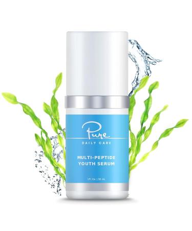 Multi-Peptide Youth Serum - Moisturizing Anti Aging Advanced Peptide Serum Targets Wrinkles Fine Lines Firming