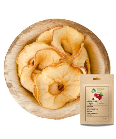 Pergamo Dried Apple Rings/Sulphur Free/500 GR/100% Natural Dried Fruits/No Added Sugar/No Sulfur No Additives/Premium Dried Apples