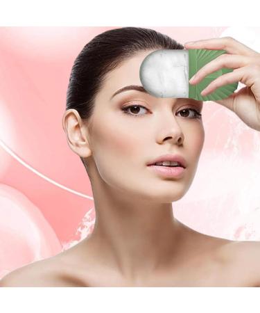 Shop Eis Facial Scooter - Reusable Cooling Silicone Ice Cube Roller for Glowing Skin | Durable Ice Mold & Massager - Green Shell Pattern - Buy Online on GoSupps.com