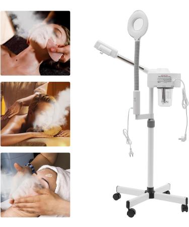  PINYELIN 2 in 1 Facial Spray Magnifying Glass Lamp Steamer LED Floor Lamp with 5 Magnifying Glass Lights - Buy Online on GoSupps.com