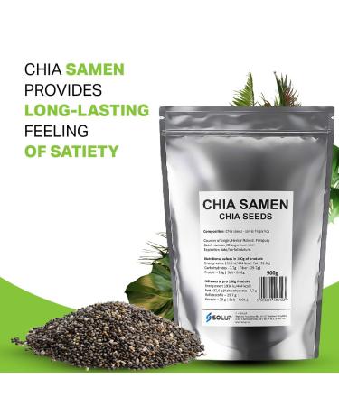 Buy SOLUP Black Chia Seeds 900g - 100% Natural Superfood for Healthy Living - International Shipping Available - Buy Online on GoSupps.com