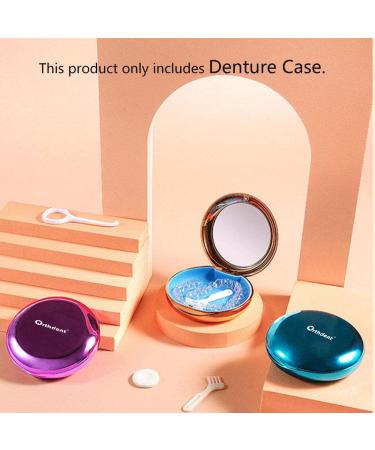 Orthodontic Retainer Case with Magnetic Closure + Aligner Remover Hook & Brush | Gold | 1 Pcs - Buy Online on GoSupps.com