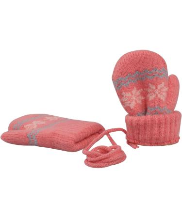 Infant Toddlers Winter Mittens with Dual Plush Layers - Rosy Cute Cartoon Gloves for Baby Girls Boys 0-3 Years - Buy Online on GoSupps.com