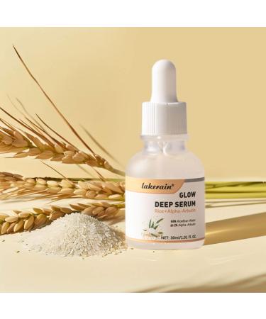 Rice + Alpha-Arbutin Glow Deep Serum - Hydrating Facial Serum for Dullness & Dark Spots 30ml | All Skin Types - Buy Online on GoSupps.com