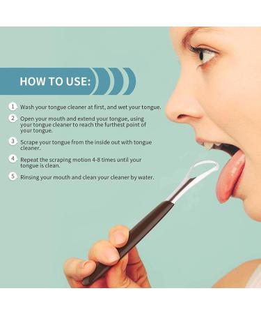 5-Piece Stainless Steel Double-Sided Tongue Scraper Set | Reusable Tongue Cleaner for Fresh Breath | International Shipping Available - Buy Online on GoSupps.com