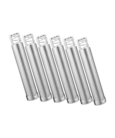 6st MOXA Press Moxibustion Heat MoSCIBUSITION-ROLLE ACCESSIONS MOXACHELDER HOLDING BOOKING TOON ROST-FREUE STELL MOXIBUSTION Device Moxibuscy Stand PUSHER MOXIBUSTION STANDS 12.5x2.2cm silver