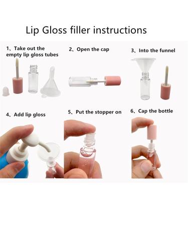 3.5ML Mini Pink Lip Gloss Tubes Empty - DIY Lip Gloss Making Kit (20pcs) - Refillable Containers Set for Girls - Buy Online on GoSupps.com