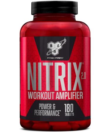 BSN Nitrix 2.0 Dietary supplements concentrated nitrogen oxide precursor formula tablets with L-citrulline amino acid for increasing performance without taste 180 capsules 60 portions - Buy Online on GoSupps.com