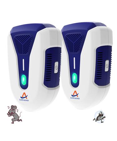 Ultrasonic Plug-in Mouse Repeller for Indoor Use Human & Pet Safe (2 Pack)