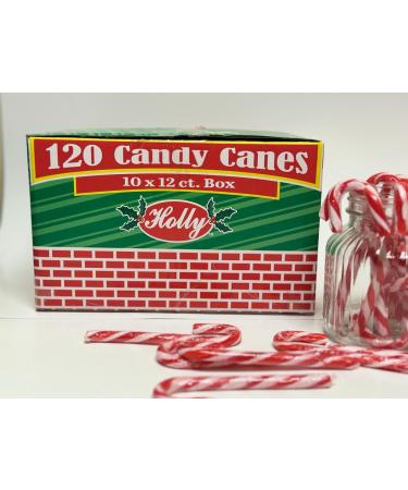 Candy Cane Peppermint Flavored Treats | 120 Individually Wrapped Red & White Stripes | Gift Box & Creative Idea Booklet Included - Perfect for Holidays - Buy Online on GoSupps.com