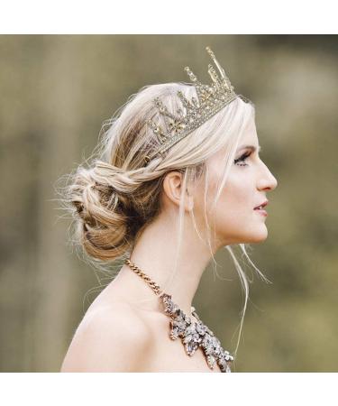 NODG Gold Tiara for Women - Rhinestone Party Headband for Halloween, Cosplay, Prom & Christmas - Buy Online on GoSupps.com