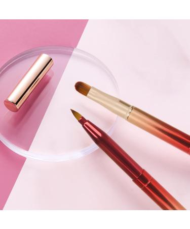 Arqumi Retractable Lip Makeup Brush - Double-Ended Lip Liner & Eyeshadow Applicator - Lightweight & Travel-Friendly - 1PCS Red - Buy Online on GoSupps.com