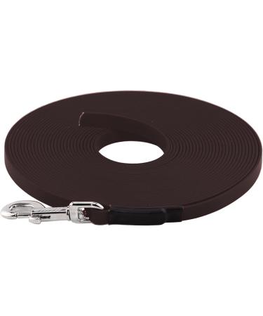 LENNIE BioThane Tracking Leash for Dogs 15-25kg 1m Dark Brown | Durable & Lightweight Leash for Optimal Control - Buy Online on GoSupps.com