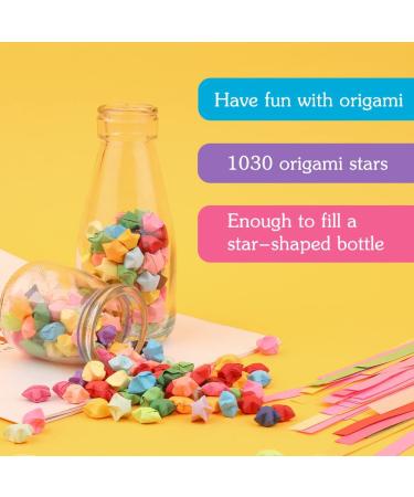 1030 Sheets Star Origami Paper - Assorted Colors for DIY Crafts - Buy Online on GoSupps.com