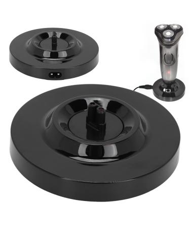 ZJchao Universal Electric Shaver Charging Stand Electric Shaver Charging Base Replacement Round Shape Men's Electric Shaving Razor Charging Base Black