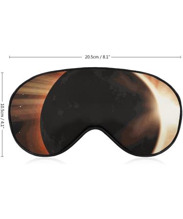 Original Eclipse of Moon Sleep Mask Eye Cover for Sleeping Blindfold with Adjustable Strap Blocks Light Night Travel Nap for Men Women - Buy Online on GoSupps.com