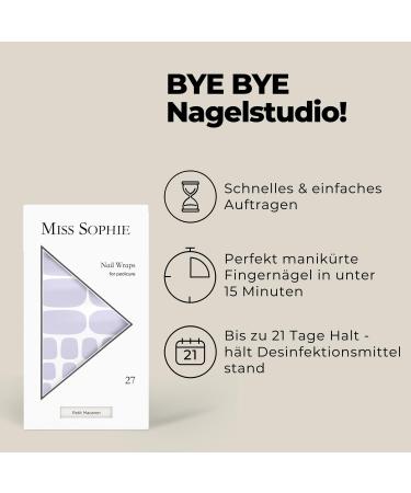 Original Miss Sophie Pedi Wraps | Petit Macaron Pedicure | 27 Ultra-Thin Nail Polish Strips for Natural Acrylic Gel & Shellac Nails | International Shipping Available - Buy Online on GoSupps.com