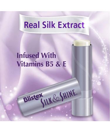 Blistex Silk & Shine Lip Balm 0.13oz Tube Pack of 6 - Vitamin B5 & E Infused Moisturizing Lip Balm for Smooth, Hydrated Lips - Sheer Gloss Finish - Buy Online on GoSupps.com