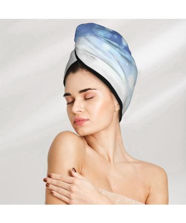 Christmas Snowman Microfiber Hair Towel - Soft Super Absorbent Coral Velvet Drying Wrap for Long Curly & Thick Hair - Buy Online on GoSupps.com