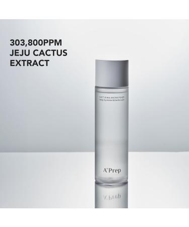 A'Prep Cactus Balancing Toner Lightweight Hydrating Facial Toner with Jeju Cactus Extract Hyaluronic Acid & Panthenol for Refreshing Skin Korean Skincare 150ml - Buy Online on GoSupps.com