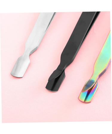 Beavorty 1pc Tweezers Nail Art Clip Nail Pincher Double Head Phototherapy Nail 17*0.9cm Silver - Buy Online on GoSupps.com