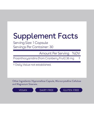 Love Wellness UTI Don't Think So - 30 Capsules, 36mg Potent PACs - Urinary Tract Health Support - Cranberry Extract Supplement - Vegan, Dairy-Free, Gluten-Free - Buy Online on GoSupps.com