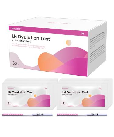 Femometer Ovulation Test Strips, 50 LH Strips for Women Over 99% Accurate & Easy to Use