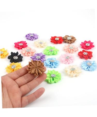 ABOOFAN 2pcs 1 20pcs Craft Chiffon Flowers Satin Ribbon Cloth Flower Accessories Clothes Flower Manual Whitex2pcs Size 1x2pcs - Buy Online on GoSupps.com