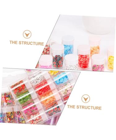 Healeved 36 Boxes Nail Art Accessories Resin Charms Slices Polymer Clay Spacer Beads 3D Slice Fruits Phone Shell Charms Resin Making Charms Nail Art Slices Manual Decorations Soft Pottery 14.2X8.8X2.5CMx3pcs Assorted Colorx3pcs - Buy Online on GoSupps.com