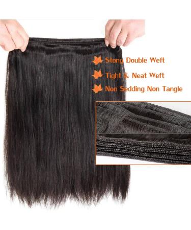 28 Inch Brazilian Virgin Hair Weave Silky Straight 12A Grade Unprocessed Natural Black 100g Bundle - Buy Online on GoSupps.com