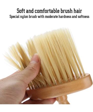 Barber Neck Duster Brush Hair Cleaning Wooden Sweep Brush Hair Cut Hairdressing Tool for Salon and Personal Use - Buy Online on GoSupps.com