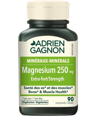 Adrien Gagnon - Magnesium 250 mg Extra-Strength 90 Count - Buy Online on GoSupps.com