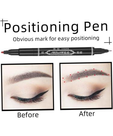 Healeved 10pcs Marker Pen Waterproof Brow Pencil Brow Pen Pencils Tool Plastic Red 13.9x1.8cm Red - Buy Online on GoSupps.com