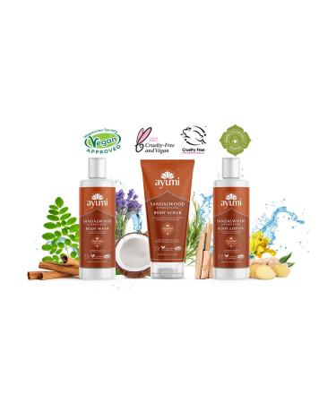 Ayumi Sandalwood & Ylang Ylang Face Scrub | Vegan Cruelty-Free Dermatologically Tested 125ml - International Shipping Available - Buy Online on GoSupps.com