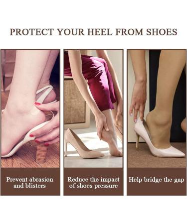 6 Pairs Self-Adhesive Heel Cushion Pads for Women and Men - Black - Buy Online on GoSupps.com