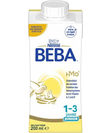 Nestl Beba Junior Milk Drink - Ready-to-Drink for 1+ Year Kids 6 Pack (6 x 200ml) - International Shipping Available - Buy Online on GoSupps.com