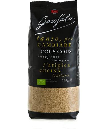 Italian Gourmet E.R. Garofalo Wholemeal Pasta Couscous Cous 6-pack of organic products 500g + Italian Gourmet Polpa 400g