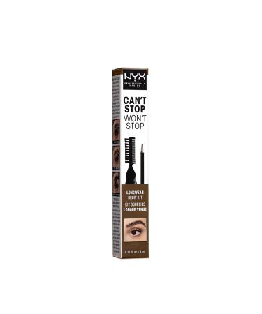 NYX Can't Stop Won't Stop Longwear Eyebrow Kit - Ash Brown 0.27 Fl Oz - Buy Online on GoSupps.com