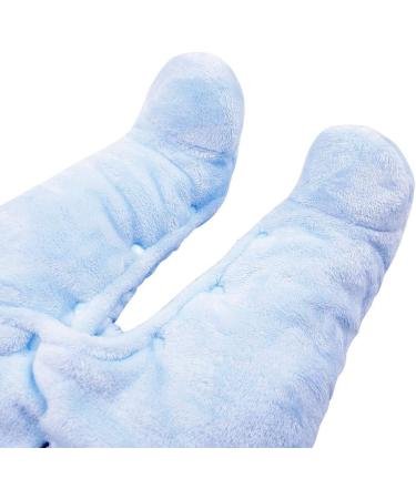 JiAmy Newborn Baby Winter Hooded Romper Fleece Snowsuit Jumpsuit Cartoon Cat Outfit | 0-12 Months | Blue - Buy Online on GoSupps.com