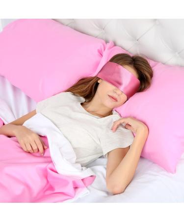 10 Pcs Satin Eye Mask Blindfolds Set for Sleeping & Party Games - 59 Inch Silk Tie, Black Rose Red Purple Pink - Buy Online on GoSupps.com