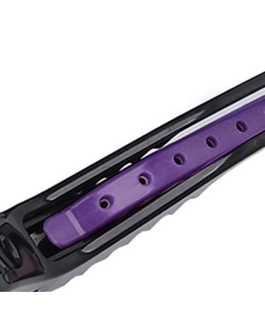 Pack of 6 Black & Purple Hair Clips - Sectioning & Curl Hairdresser Supplies | International Shipping - Buy Online on GoSupps.com