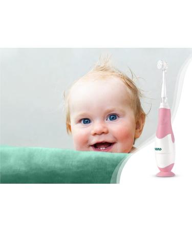 Neno Denti Pink Electric Toothbrush for Kids (3m-36m) | Waterproof 3 Massage Heads IPX7 17 000 Delicate Vibrations LED Care - Buy Online on GoSupps.com