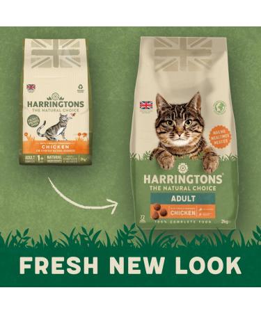 Harringtons Complete Dry Cat Food with Freshly Prepared Chicken - 4x2kg Adult Chicken 2 kg (Pack of 4) - Buy Online on GoSupps.com