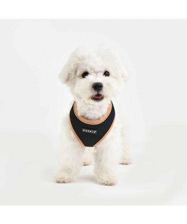 Puppia Soft Harness II - Comfortable Adjustable Dog Harness for Small & Medium Dogs - 400 ml (1 Pack) - Black - Buy Online on GoSupps.com
