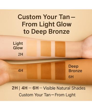 GOERTI Foaming Sunless Tanner Self Taning Mousse Instant Tan Streak-Free Quick-Dry Formula for a Natural Vegan Watermelon Scented Tanning Mousse for Flawless Medium Fake Tan with Tanning Glove - Buy Online on GoSupps.com