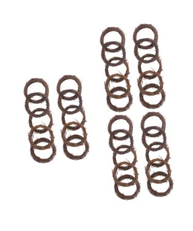 Zerodeko 30 Pcs Rustic Christmas Tree Ornament Christmas Door Garland Grapevine Wreath Garland Rattan Wreath Garland Rattan Grapevine Wreath Diy Vine Wreath Rattan Diy Wooden Wedding As Shownx3pcs 8X8cmx3pcs